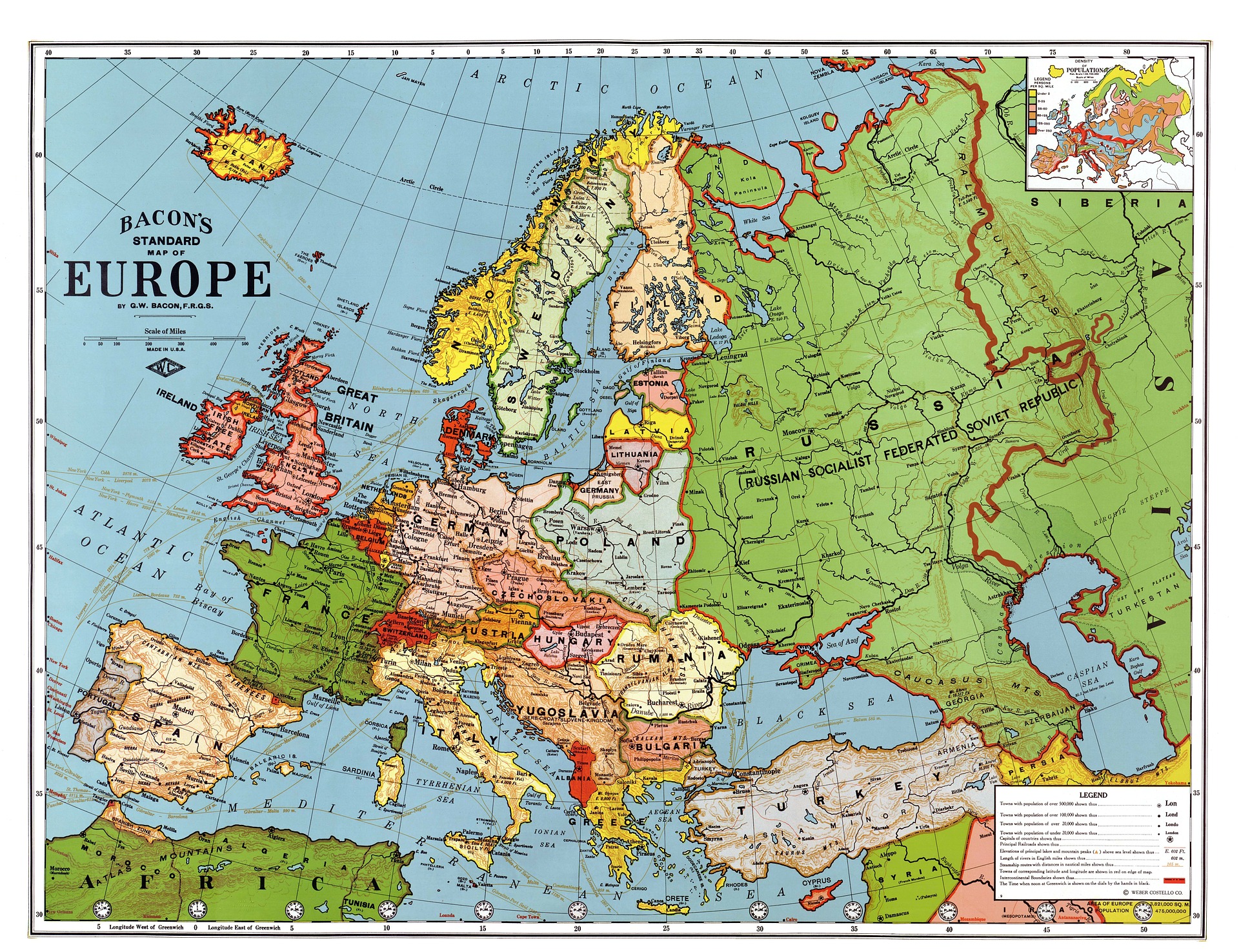 Mapa Europy